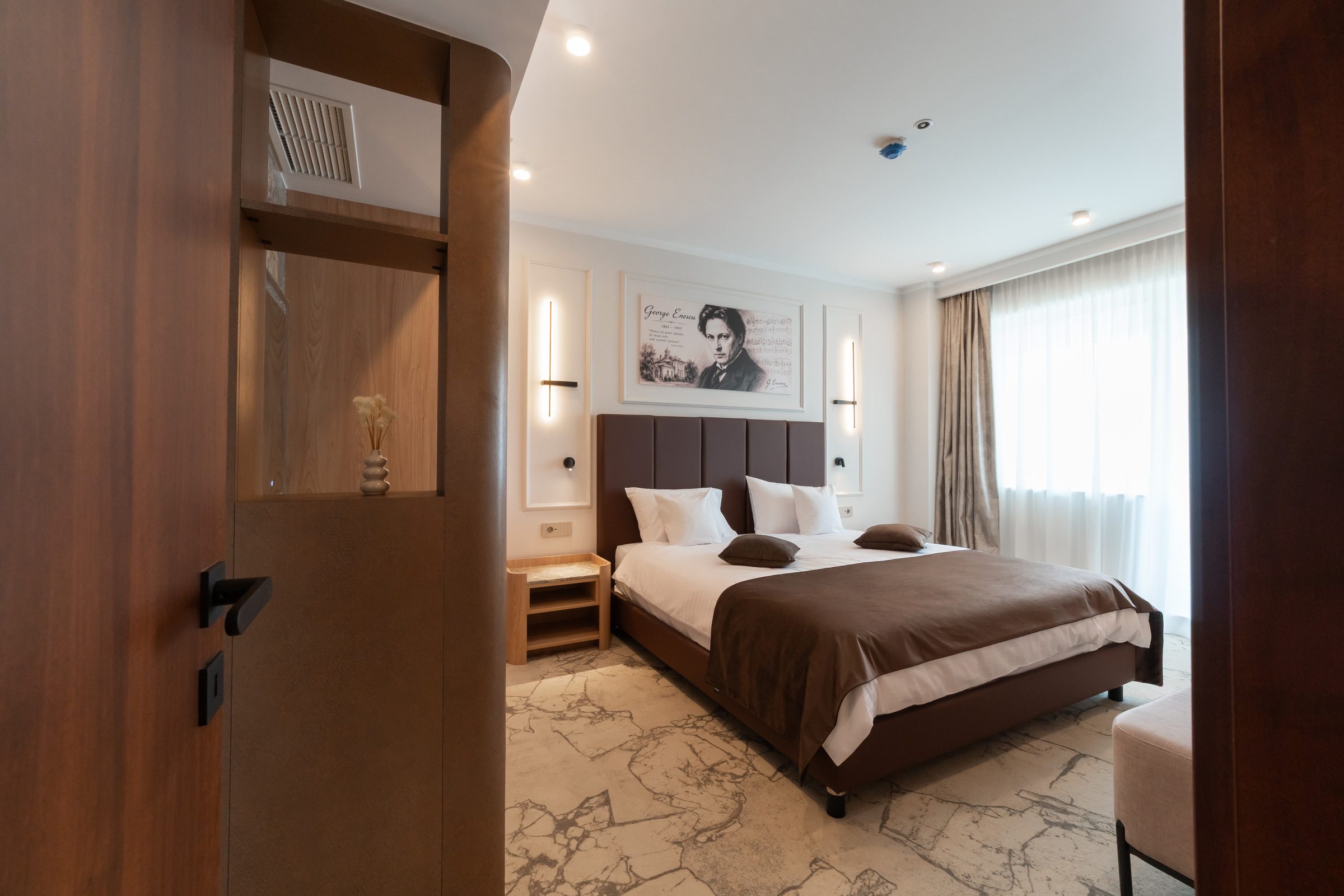 Relația dintre living și dormitor în Business Premium Suite Junior
